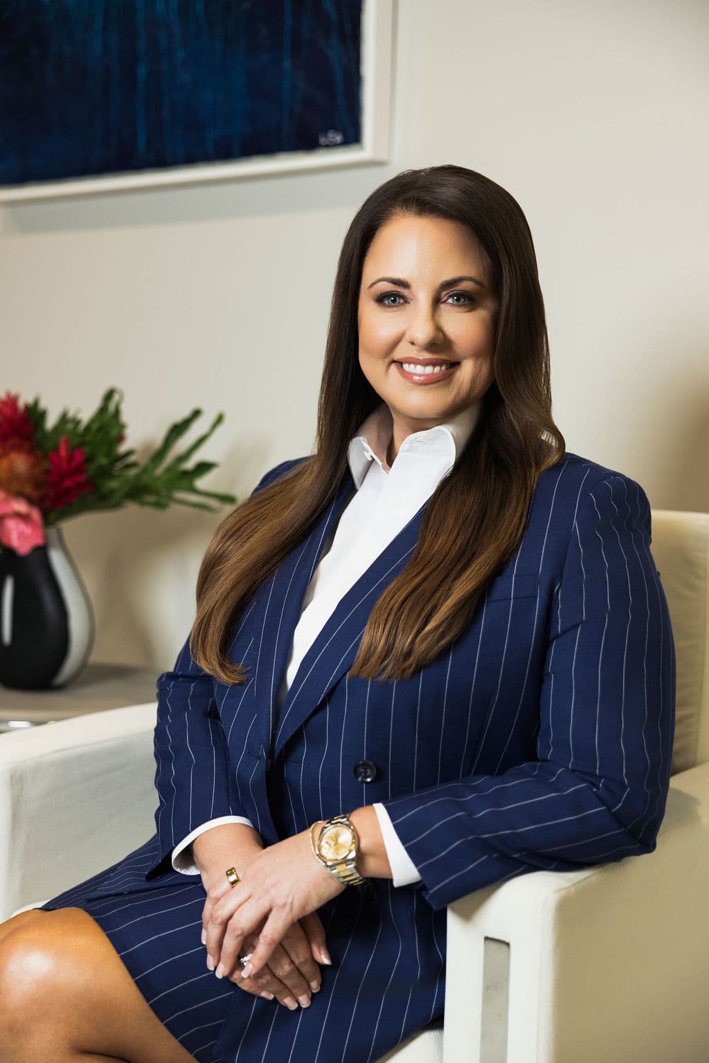 Professional portrait of Katie L. Lewis, Founding Partner and board-certified family law attorney