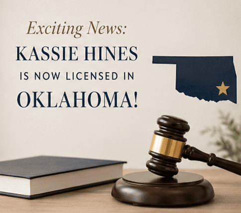 Kassie Hines licensed to practice law in Oklahoma