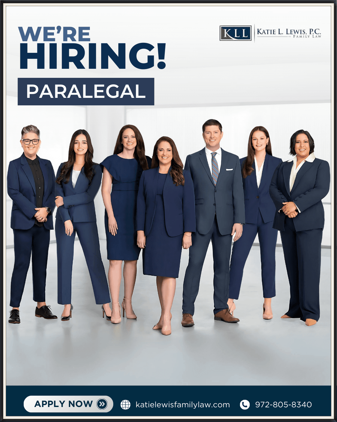 Group Photo of professionals at Katie L. Lewis, P.C. Family Law