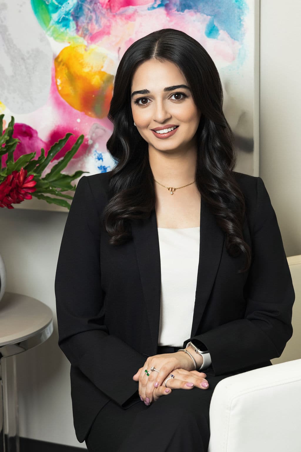 Professional portrait of Anushay Khalid, family law attorney