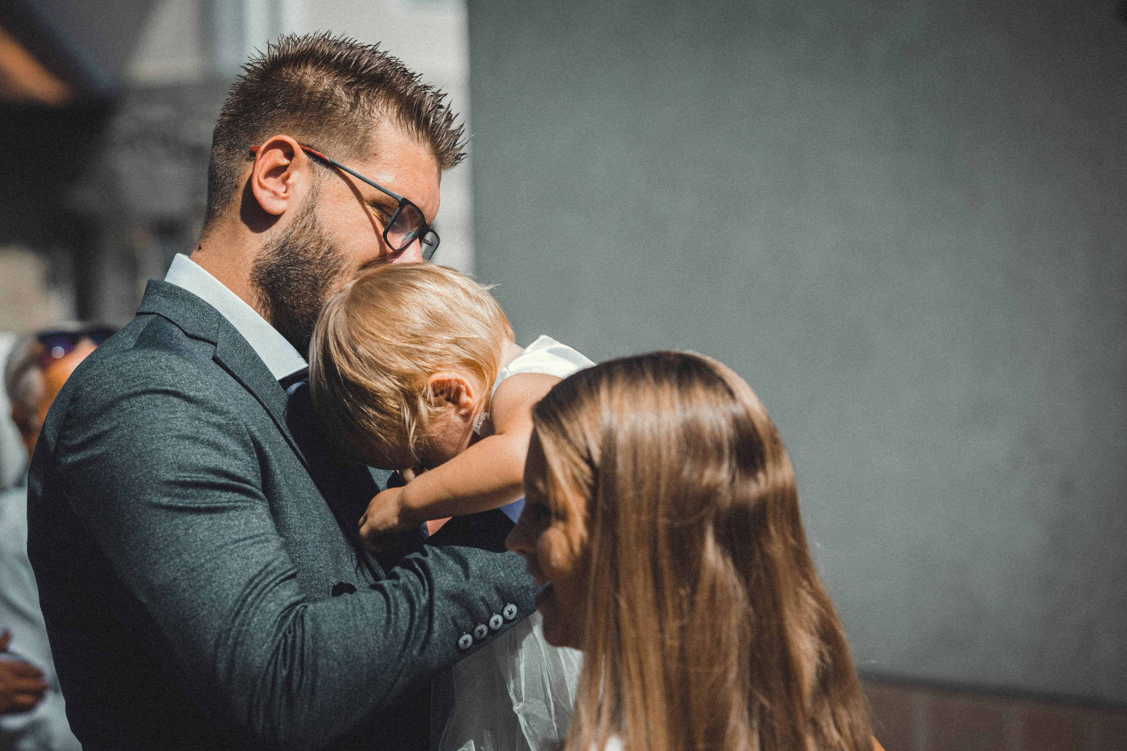 Parent spending time with a child outdoors