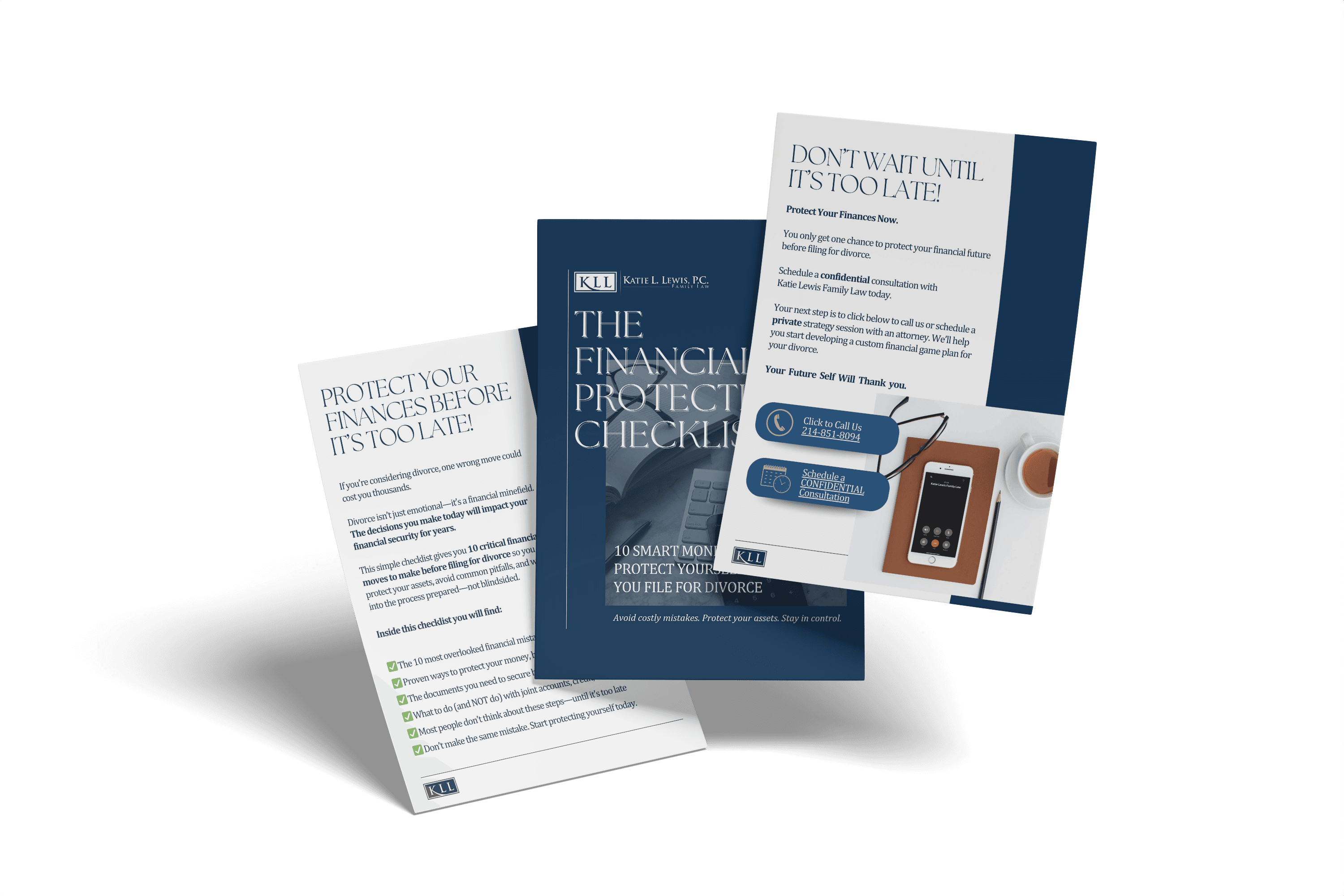 Preview of the financial protection checklist resource documents