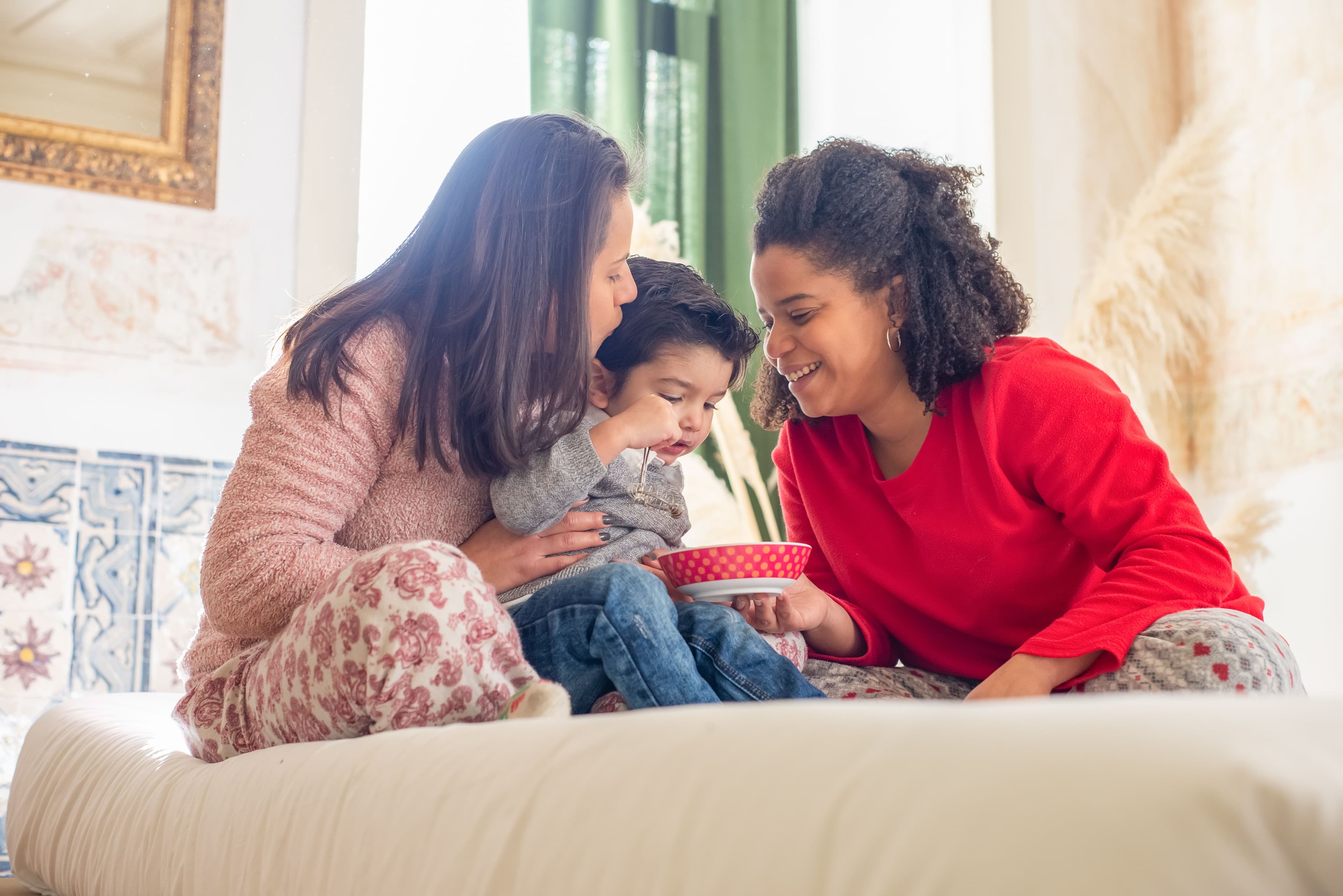 LGBTQ+ family receiving compassionate legal guidance