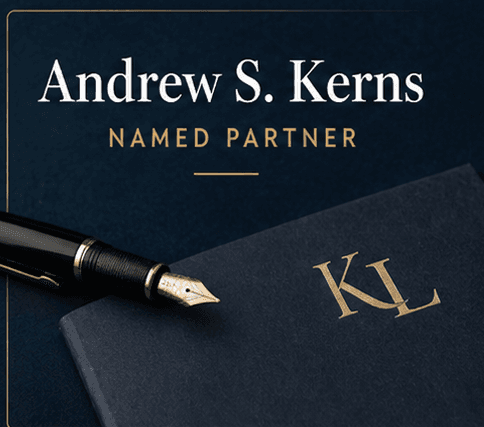 Andrew S. Kerns named partner at Katie L. Lewis, P.C. Family Law