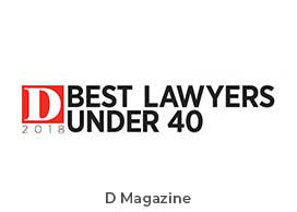 D 2018 Best Lawyers Under 40 D Magazine